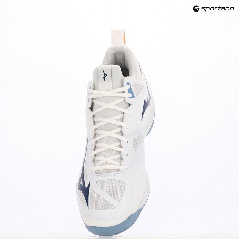 Buty do siatkówki Mizuno Wave Dimension Mid white/bellwether blue/belairblu 9