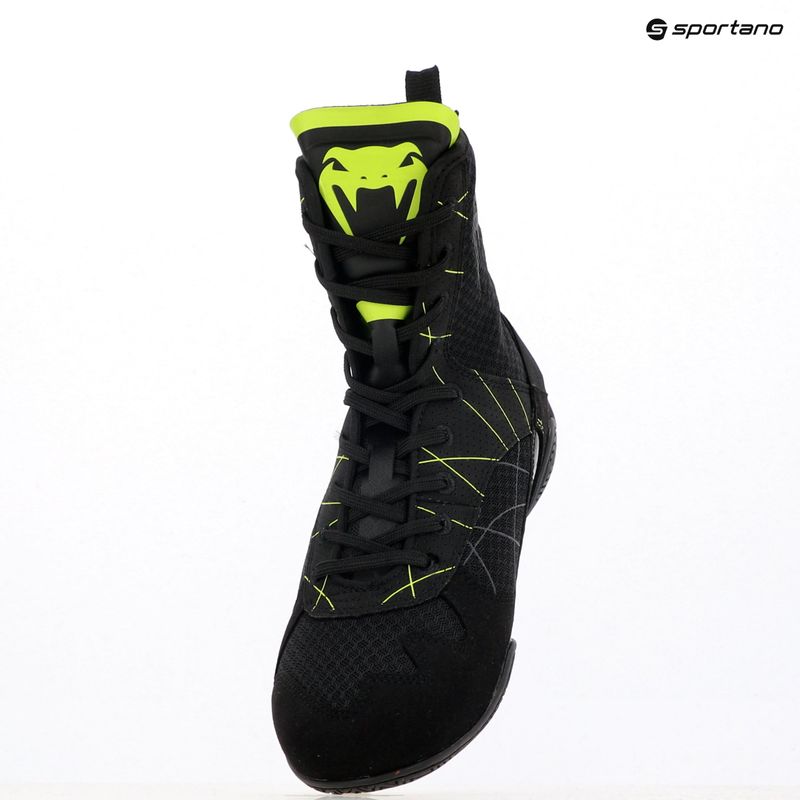 Buty bokserkie męskie Venum Training Camp 4.0 Boxing black/neo green 15