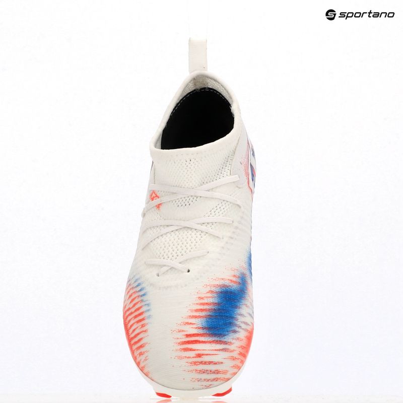 Buty piłkarskie dziecięce PUMA Future 8 Match FG/AG Jr puma white/puma black/glowing red 9