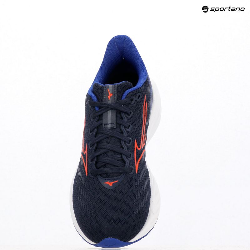 Buty do biegania dziecięce Mizuno Enerzy Rider Jr peacoat/ignitionred/ reflective blue 8