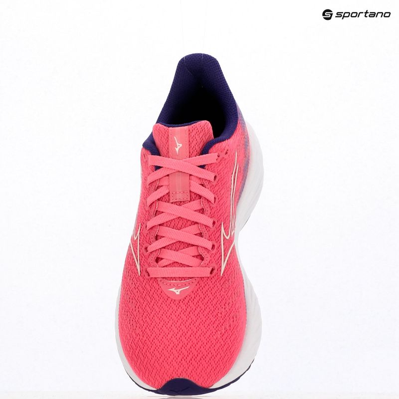 Buty do biegania dziecięce Mizuno Enerzy Rider Jr camelliarose/ snowwhite/violiet 9