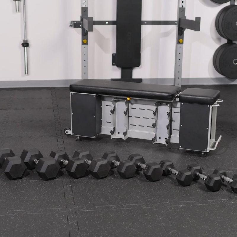 Ławka treningowa XTREXO Storage Regulowana czarny 17