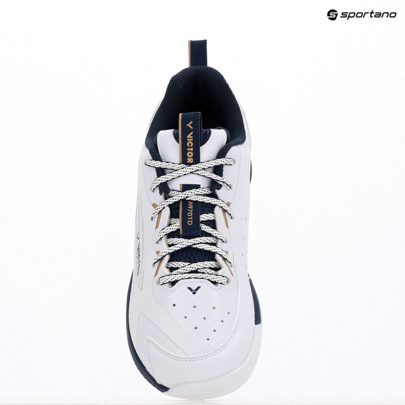 Buty do badmintona męskie VICTOR A970TD AX bright white/light gold 13