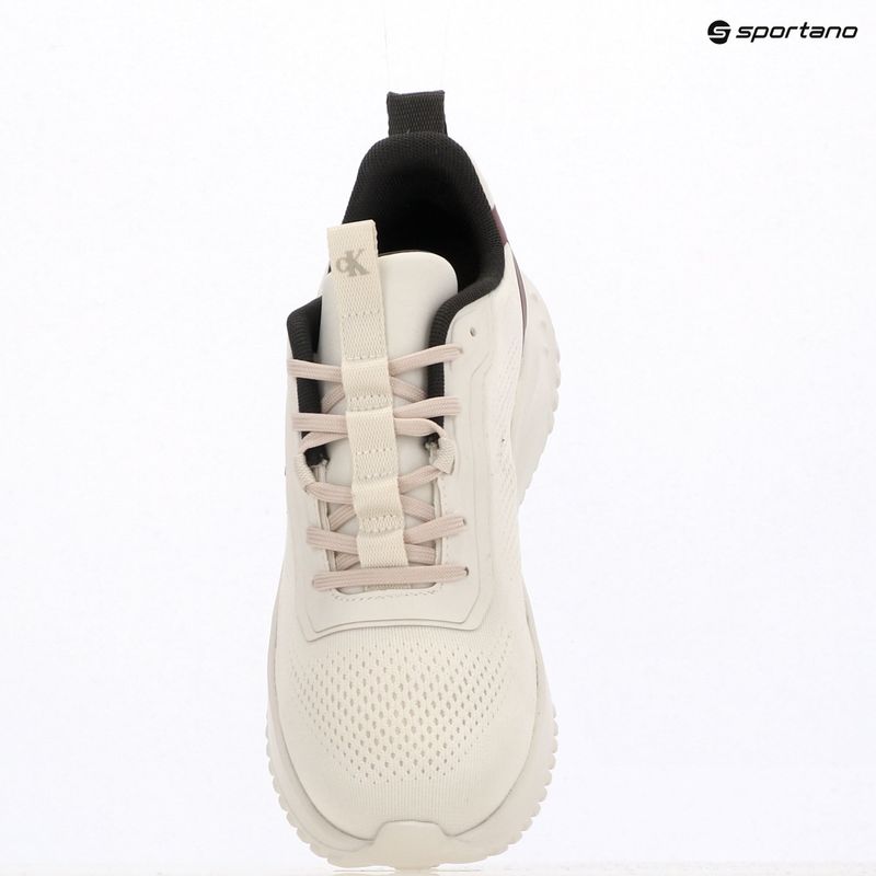 Buty damskie Calvin Klein YW0YW01992 Eva Runner Drawstring Mix MG lily white/beluga/new maroon 9