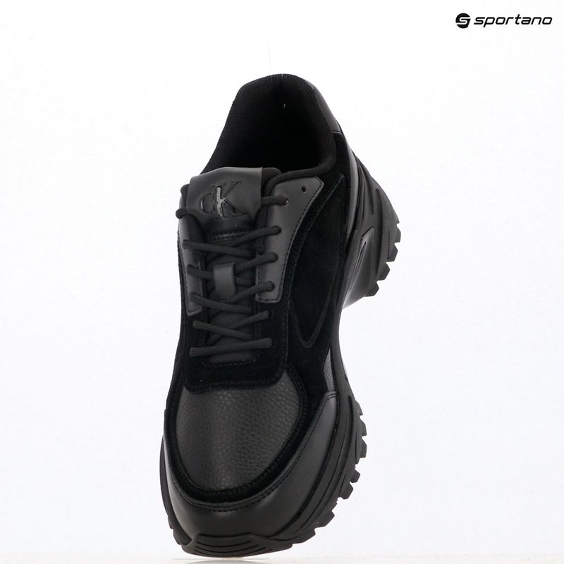 Buty męskie Calvin Klein YM0YM01289 Hike Runner HF Leather Mix triple black 9