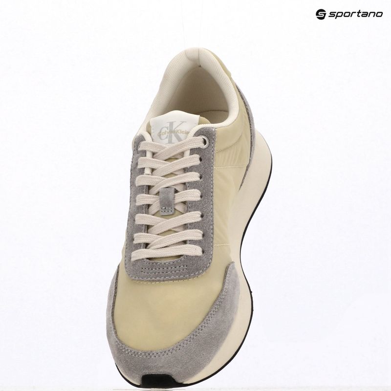 Buty damskie Calvin Klein YW0YW01990 Retro Runner Lace Up Nylon MG green haze/grey/green/cashew 9