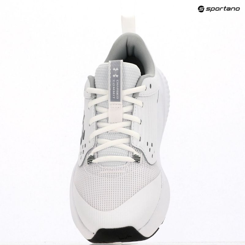 Buty treningowe męskie Under Armour Commit 4 white/mod gray/forest green 9