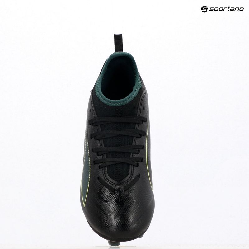 Buty piłkarskie dziecięce PUMA Ultra 6 Match FG/AG Jr puma black/fizzy light/green terrain 11