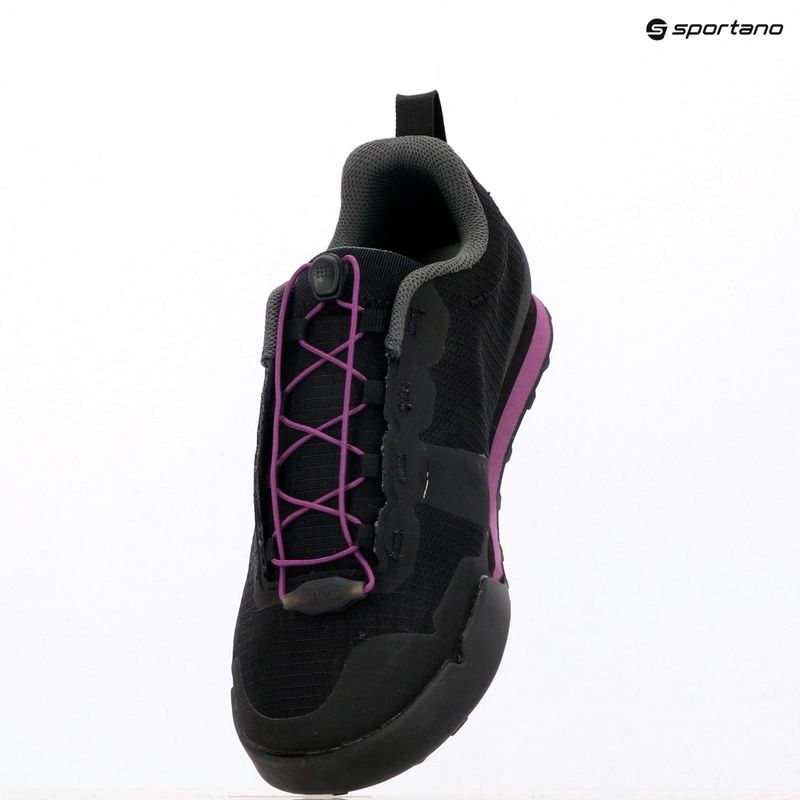 Buty rowerowe platformy damskie Giro Tracker Fastlace black/throwback purple 13