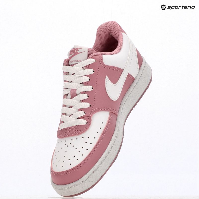 Buty damskie Nike Court Vision Low Next Nature elemental pink/white 13