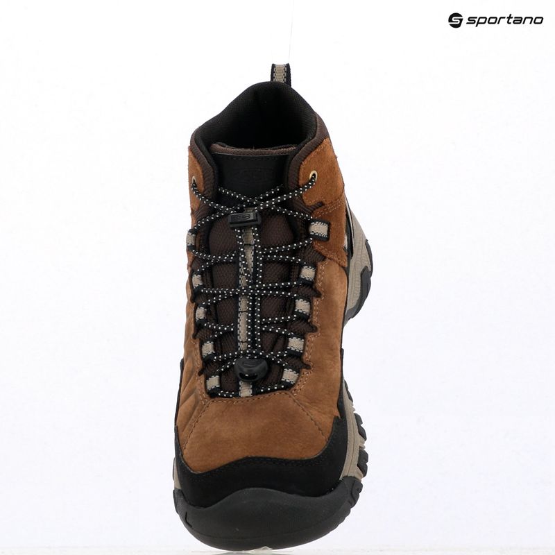Buty trekkingowe dziecięce KEEN Targhee IV Mid Waterproof bison/brindle 12