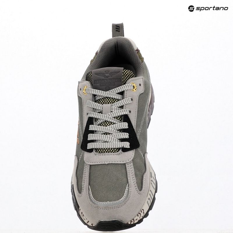 Buty męskie Aeronautica Militare 252SC0276UCT03380 miulticolor grigio/verde 9