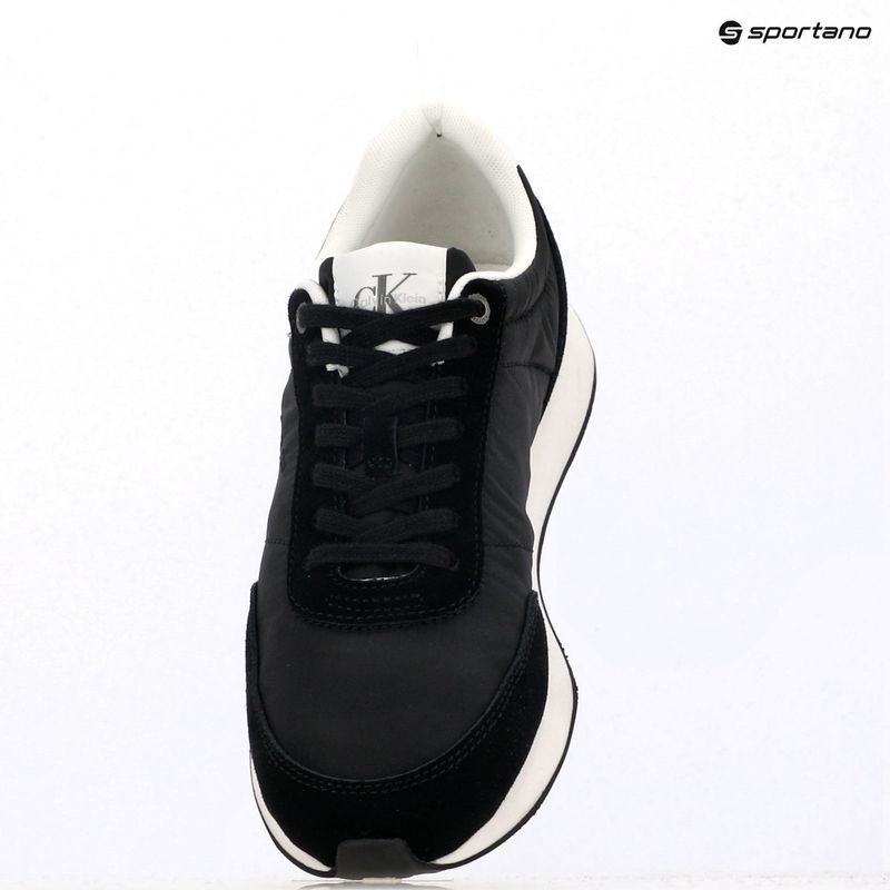 Buty damskie Calvin Klein YW0YW01990 Retro Runner Lace Up Nylon MG black/bright white 9