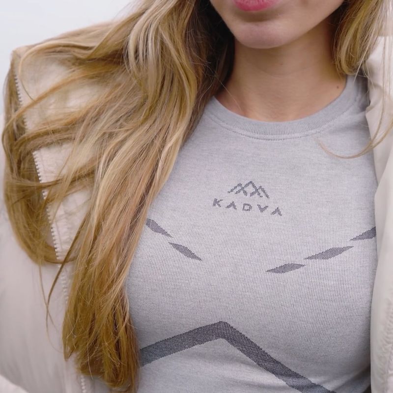 Komplet bielizny termoaktywnej męskiej KADVA ALPINESTEP THERMO LIGHT PLUS bezszwowy czarny 12