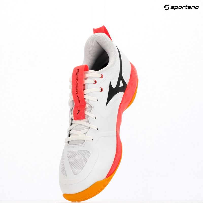 Buty do siatkówki Mizuno Wave Momentum Pro white/fiery coral 2/citrus 18