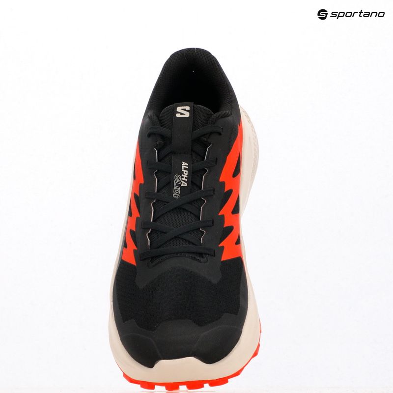 Buty do biegania męskie Salomon Alphaglide black/rainy day/red orange 15