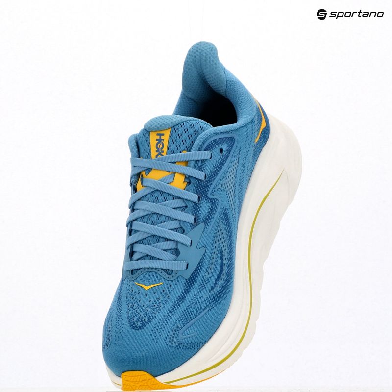 Buty do biegania męskie HOKA Clifton 10 Wide alpine blue/foggy night 17