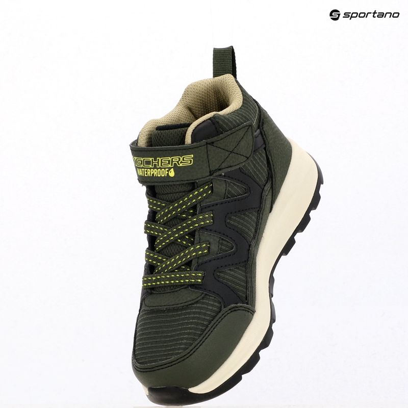 Buty dziecięce SKECHERS Storm Blazer Drizzle Squad olive/black 15