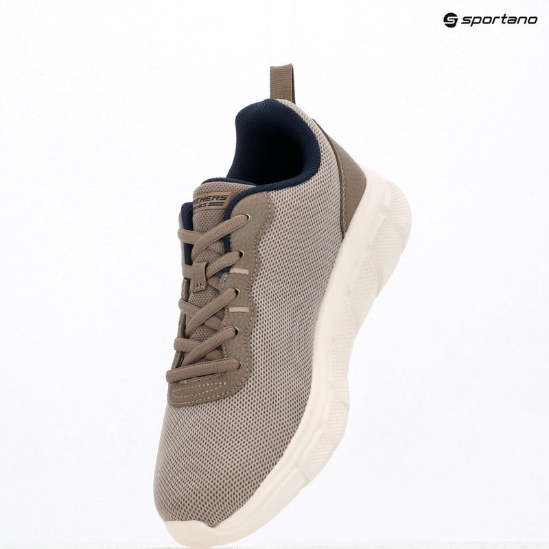 Buty męskie SKECHERS Bobs Sport B Flex Icy Edge taupe 7