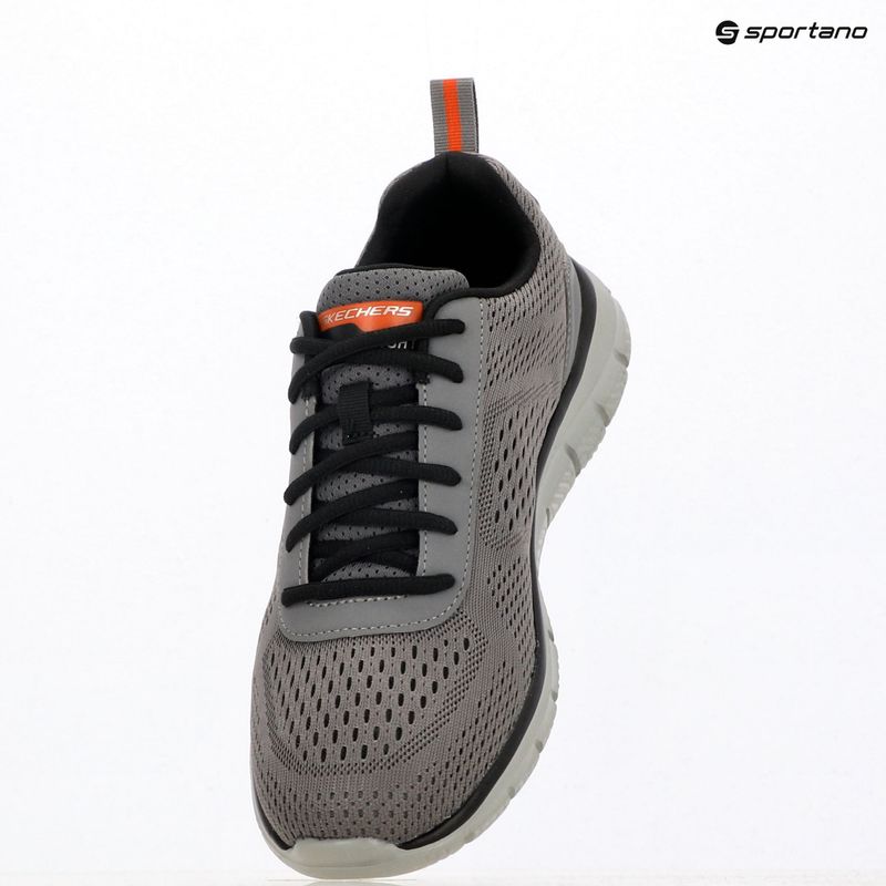 Buty męskie SKECHERS Track Leshur charcoal/orange 9