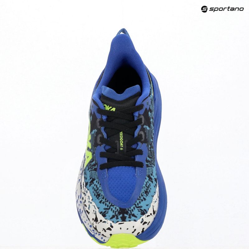 Buty do biegania dziecięce HOKA Speedgoat 6 night sky/neon lime 17