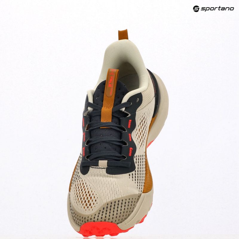 Buty do biegania męskie Under Armour Infinite Pro Trail khaki base/anthracite/racer red 15