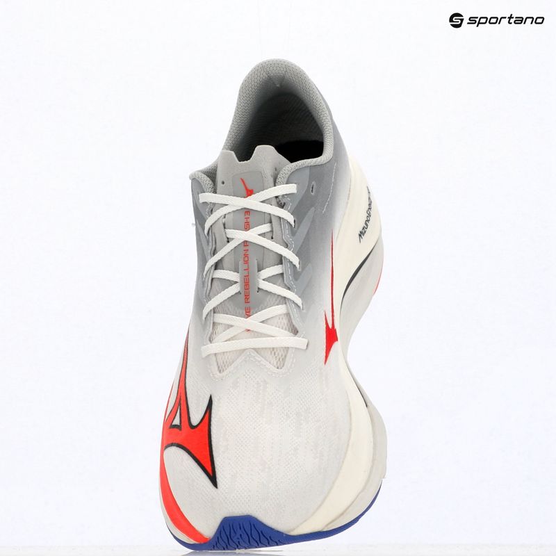 Buty do biegania męskie Mizuno Wave Rebellion Flash 3 white/fiery coral 2/iris bloom 10
