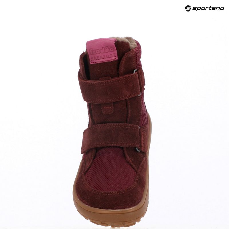 Śniegowce barefoot dziecięce Froddo Tex Winter bordeaux 9