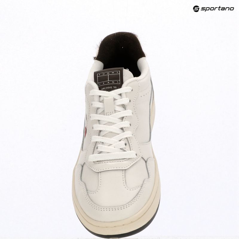 Buty damskie Tommy Hilfiger Archive 98 Calf Hair Tab ecru/dark coffe 9