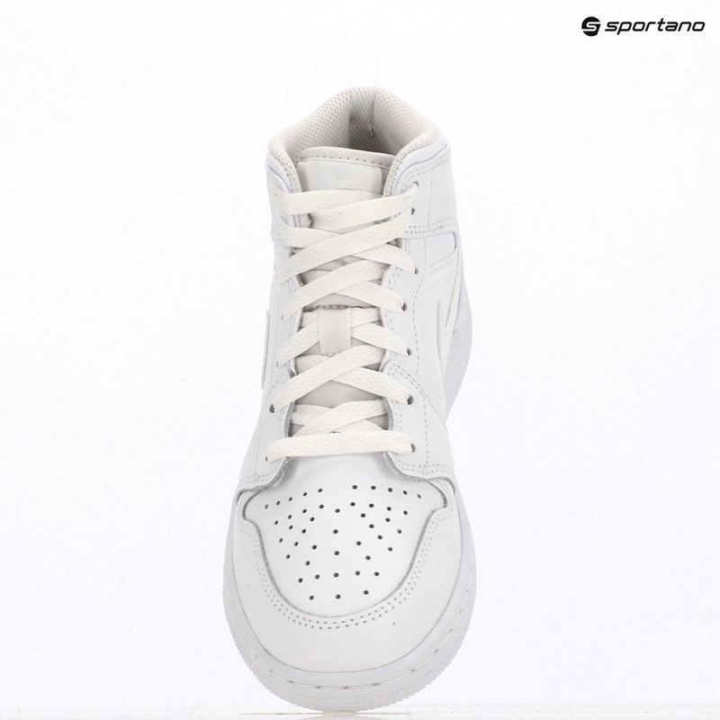 Buty  Jordan 1 Mid white/white/white 9
