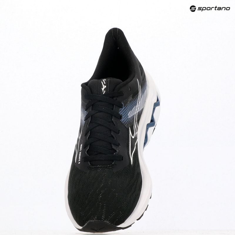 Buty do biegania męskie Mizuno Wave Equate 9 black/white/vintage indigo 9