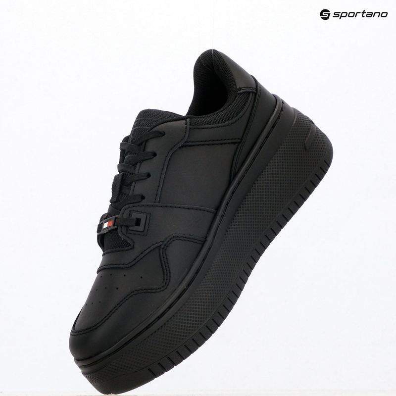 Buty damskie Tommy Jeans Retro Basket Flatform Ess triple black 9