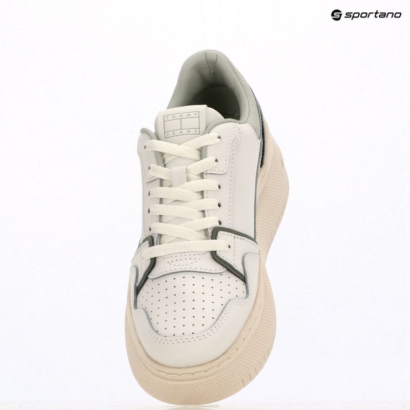 Buty damskie Tommy Jeans Retro Basket Flatform ecru/misty sage 9