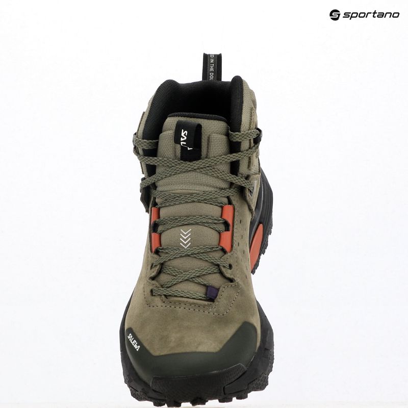Buty trekkingowe damskie Salewa Pedroc 2 Leather Mid PTX faded green/dark olive 9