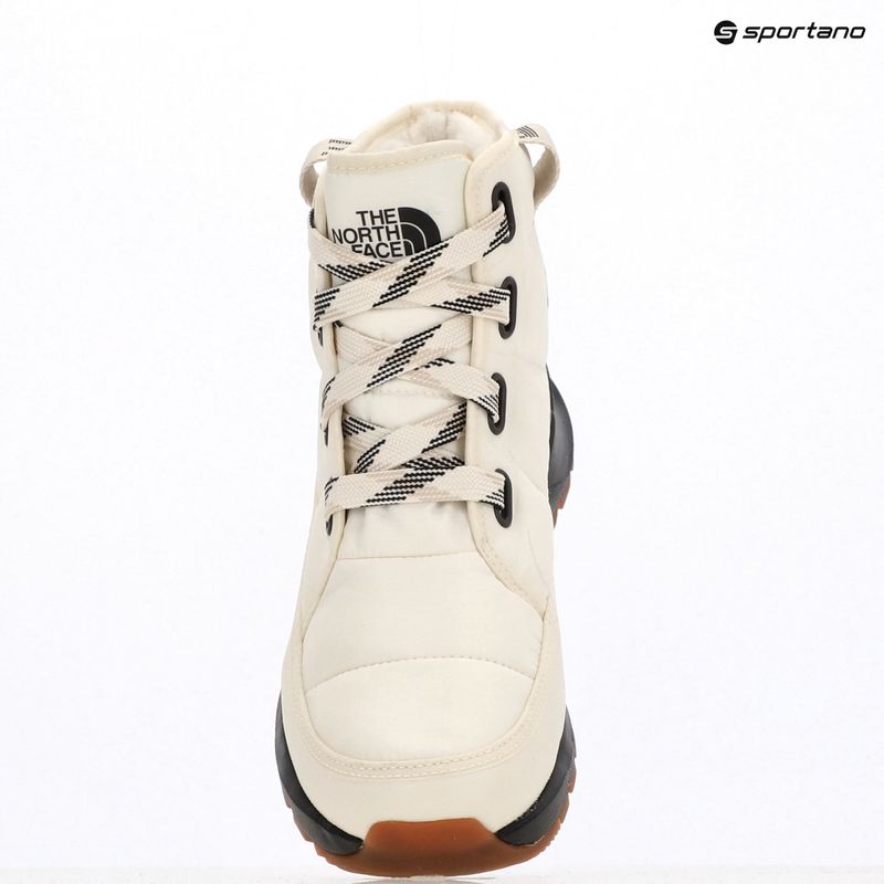 Śniegowce damskie The North Face Thermoball Lace Up Luxe Wp gardenia white/black 10