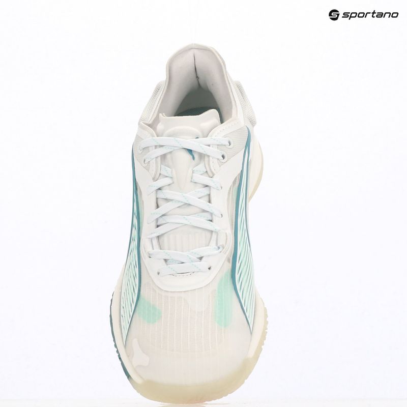 Buty do piłki ręcznej damskie PUMA Accelerate Nitro SQD 4 Game On puma white/baltic sea blue/fresh water 16
