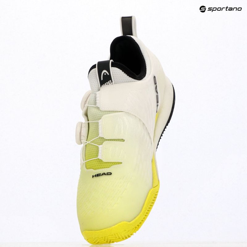 Buty do tenisa męskie HEAD Endure Pro BOA Clay white/yellow 12