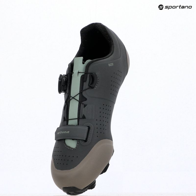 Buty rowerowe MTB męskie Northwave Razer dark grey/sage 12