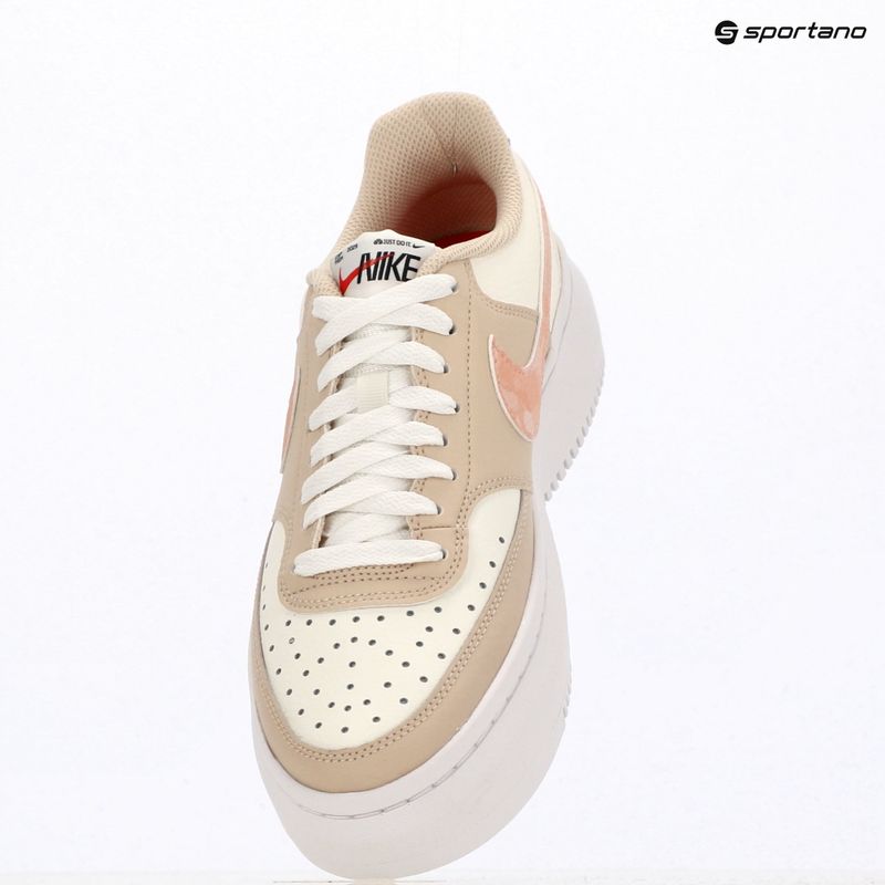 Buty damskie Nike Court Vision Alta sail/white/sanddrift/arctic orange 11