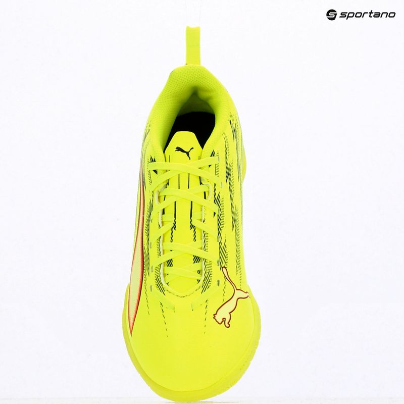 Buty piłkarskie dziecięce PUMA Ultra 6 Play IT Jr yellow alert/puma black/glowing red/lime squeeze 9