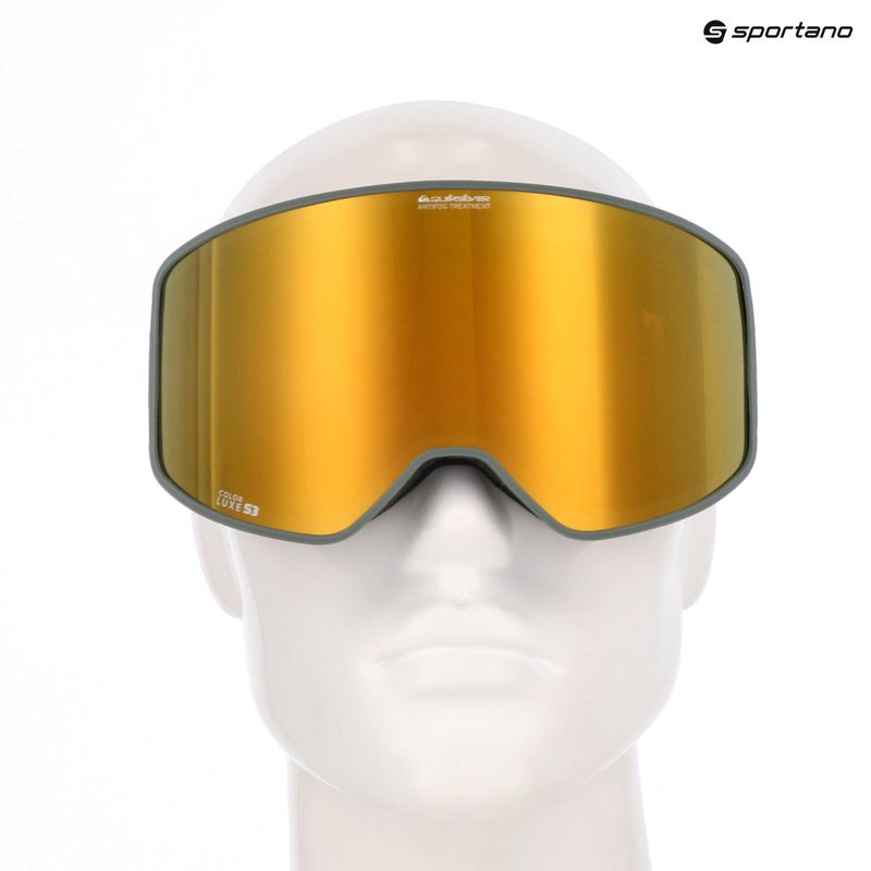 Gogle snowboardowe Quiksilver Storm dark ivy/clux ml gold 6