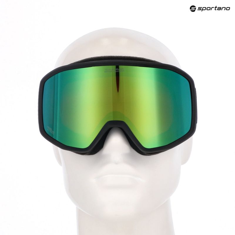 Gogle snowboardowe męskie Quiksilver Harper black/clux ml green 6