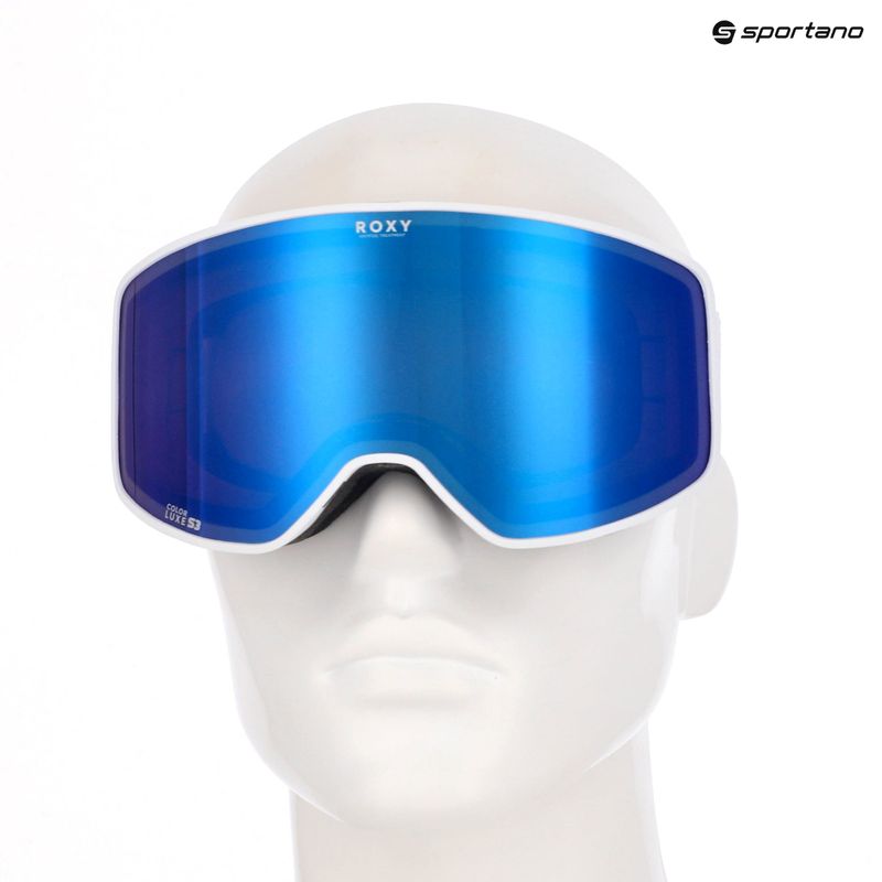 Gogle snowboardowe damskie ROXY Storm W white/clux ml blue 6