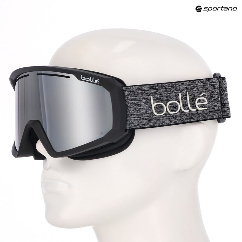 Gogle narciarskie Bollé Y7 OTG black denim matte/black chrome 9