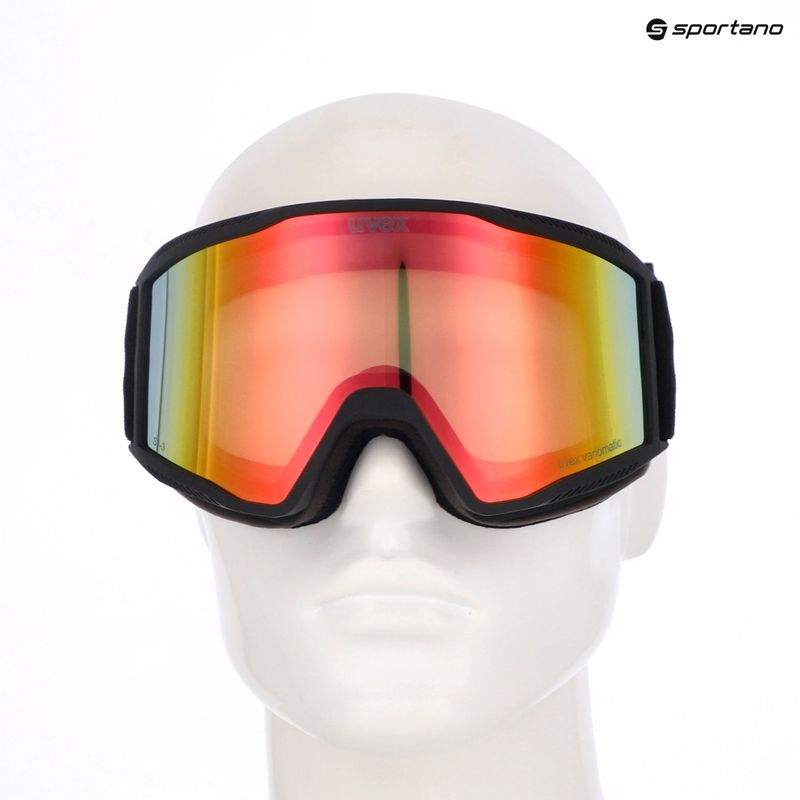 Gogle narciarskie Uvex Blast V black matt/vario rainbow mirror 10