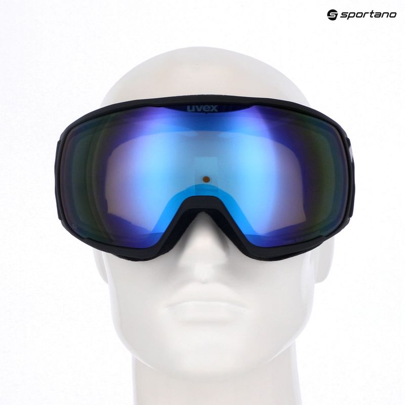 Gogle narciarskie UVEX Victorious FM black matt/mirror blue 10