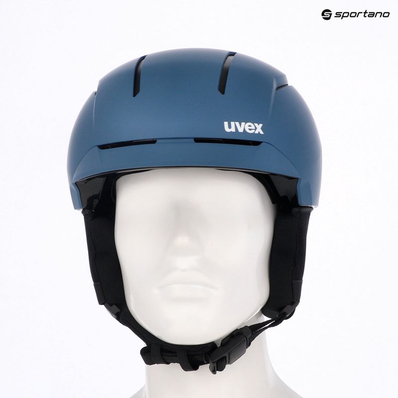 Kask narciarski UVEX Levitate MIPS stone blue/black matt 7