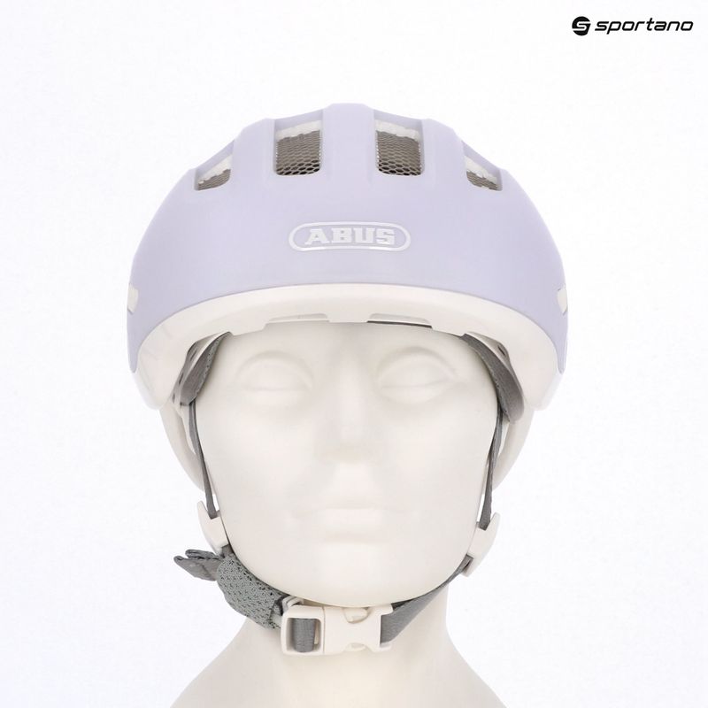Kask rowerowy dziecięcy ABUS Smiley 3.0 ACE LED pure lavender 9