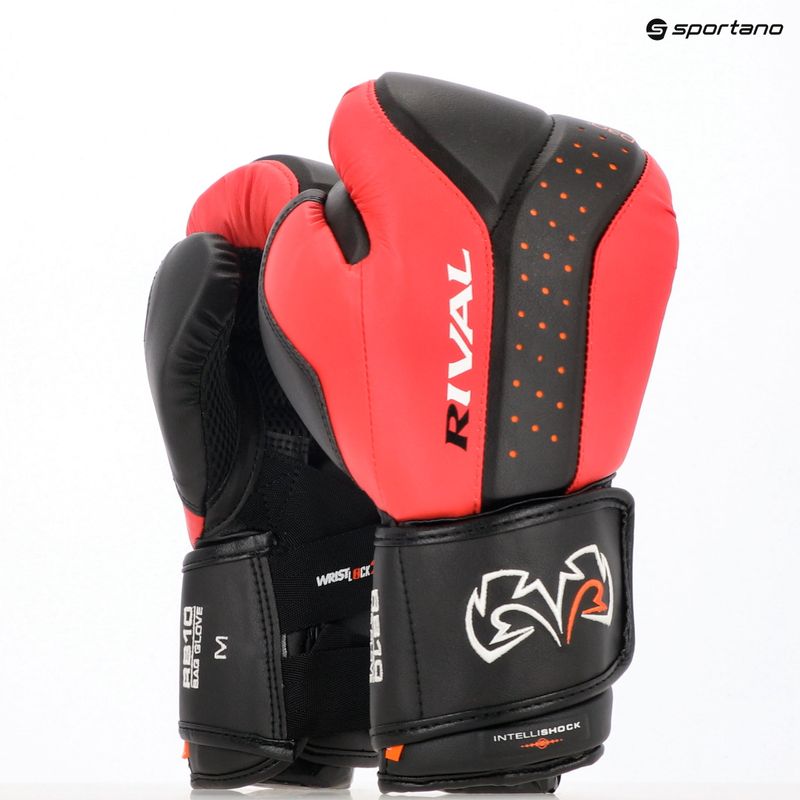 Rękawice bokserskie Rival RB10 Intelli-Shock Bag black/red 3