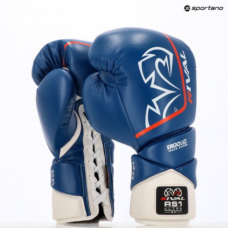 Rękawice bokserskie Rival RS1 Ultra Sparring 2.0 blue 3